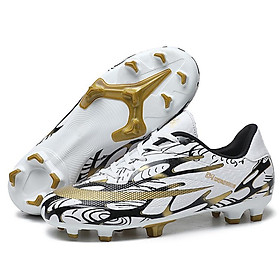 LRCLOVE thời trang in giày bóng đá nam Unisex FG giày bóng đá nữ ngoài trời siêu sao bóng đá giày thể thao nam futsal đào tạo giày