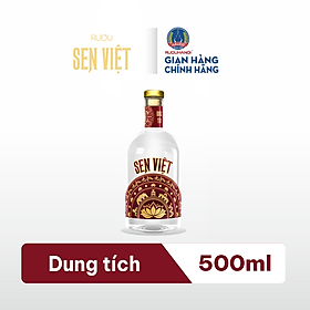 Rượu SEN VIỆT - HALICO nồng độ 26% chai 500ml không kèm hộp