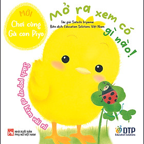 Sách - Dtpbooks - Mở ra xem có gì nào! - Chơi cùng gà con (Mới) - Sách Pop-Up có kèm vải nỉ