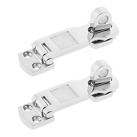 2pieces 316 Stainless Steel Marine Boat Anti-Rattle Eccentric Latches 3.54 inch