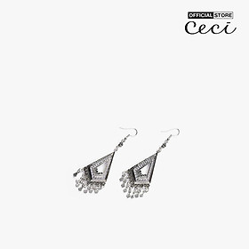 CECI - Khuyên tai nữ dáng thả tua rua cá tính CC1-02000141