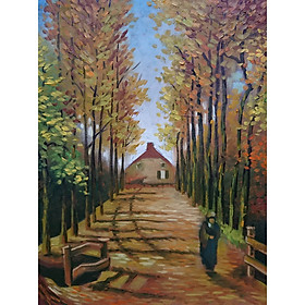 Mua Tranh Sơn Dầu Vẽ Tay 40x50cm - Thu Về (Van Gogh)