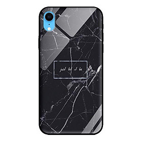 Ốp kính cường lực cho iPhone XR Chữ Trên Đá - Hàng chính hãng