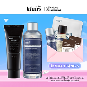 Combo Nước hoa hồng Dear, Klairs Supple Preparation Unscented Toner 180ml