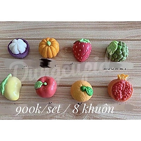 Mua khuôn silicon 8 loại quả bán lẻ từng qua