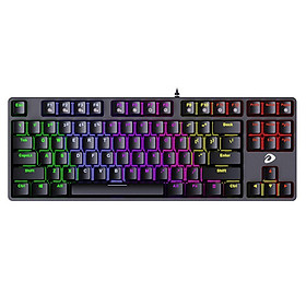 Bàn phím cơ DareU EK87 Multi LED Red switch - Hàng Chính Hãng