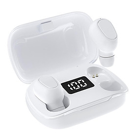 Bluetooth Earbuds Wireless Headphone V5.0 Noise-Canceling Headset Black