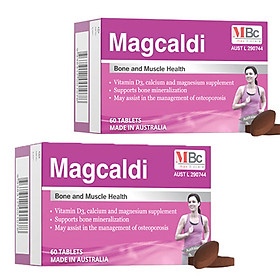 2 Hộp Thực phẩm bảo vệ sức khỏe Magcaldi Bổ sung canxi, magie và vitamin D3 dành cho phụ nữ mang thai, trẻ em và người lớn 