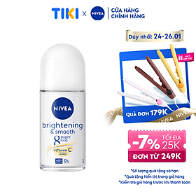 Lăn Ngăn Mùi NIVEA Sáng Mịn | Mờ Thâm | Se Khít Lỗ Chân Lông (50 ml) - 81644
