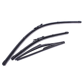 3X Front Windshield Wiper Blade 16/26/12 Inch Durable for Fiat Grande Punto