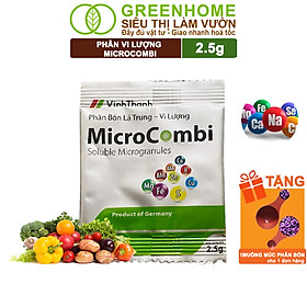 Mua Phân Vi Lượng Micro Combi  GreenHome  Gói 2.5Gr  Cung Cấp Vi Lượng Thiết Yếu Cho Cây Trồng