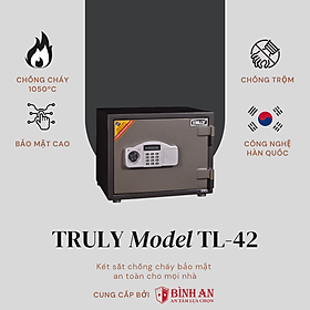Mua Két Sắt Chống Cháy Gia Đình TRULY TL-42 Chống Cháy  Chống Trộm Công Nghệ Hàn Quốc 75kg Bảo Hành 5 Năm - Hàng Chính Hãng