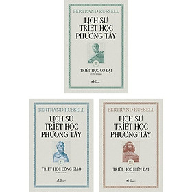 (Bộ 3 Tập) Lịch Sử Triết Học Phương Tây -  Bertrand Russell - Hồ Hồng Đăng dịch - (Bìa Cứng)