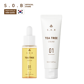 Combo dưỡng da S.O.B - Serum sạch mụn 30ml và Kem dưỡng phục hồi 50ml