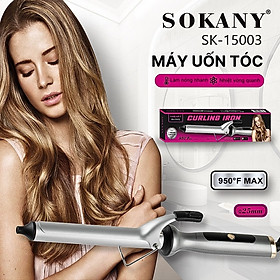 Máy uốn tóc xoăn SOKANY SK-15003 chất liệu ceramic an toàn, giúp bạn trải nghiệm tóc xoăn chuyên nghiệp ngay tại nhà - HÀNG CHÍNH HÃNG - DELIYA