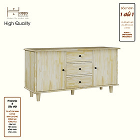 Mua HAPPY FURNITURE   Gỗ tự nhiên   Kệ TV 2 cửa mở 3 ngăn kéo - FARAH   KTV_056   120cm x 40cm x 60cm