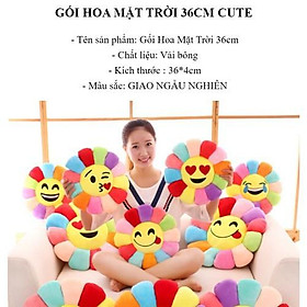 Mua Gối Tựa Lưng Hoa Mặt Trời 36cm 7 Màu