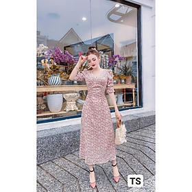Váy Thiết Kế hoa nhí dáng suông, váy suông hoa nhí dài 4 màu xinh xắn - H&N Store