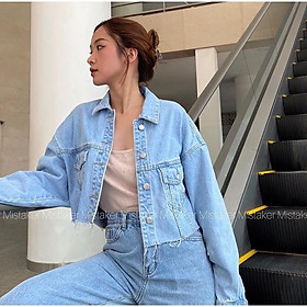 Áo Khoác Denim Freesize