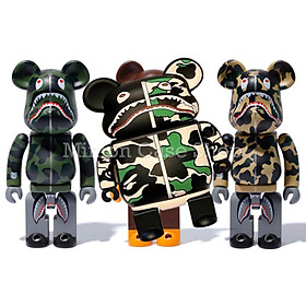 Mua Bao Case Ốp dành cho Airpod 1/2 gấu bearbrick quân đội silicon 3d cao cấp