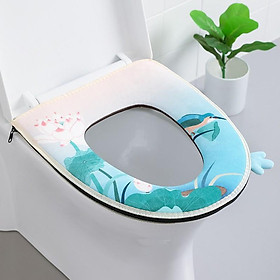 Mua Đệm Lót Bồn Cầu Vải Nhung Có Tay Cầm Chống Lạnh  Chống Thấm  Tiện Lợi Cao Cấp