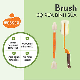 Dụng cụ vệ sinh bình sữa Wesser - MÀU CAM