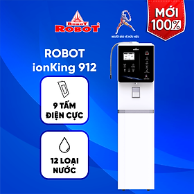 Máy Lọc Nước Điện Giải Ion Kiềm ROBOT IonKing 912 Chế Độ Nóng Thông Minh Lạnh 9 Tấm Điện Cực Titanium Phủ Platinum - Hàng Chính Hãng
