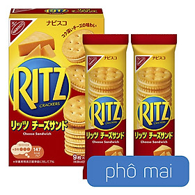 Bánh quy nhân kem Ritz Crackers vị Vani, Phô Mai & Socola 160g