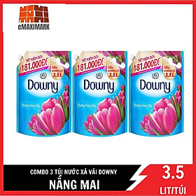 Hình ảnh COMBO 3 túi Nước xả vải Downy Nắng mai 3.5LX3