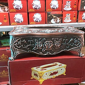Mua Hộp Đựng Giấy Ăn Mạ Vàng Hoàng Gia Có Nắp Để Đồ Đặt Bàn Phòng Khách  Phòng Ngủ  Bàn Làm Việc