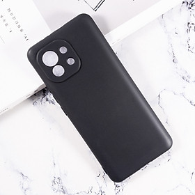 Ốp lưng silicon dành cho Xiaomi Mi 11 dẻo chống sốc màu đen cao cấp bảo vệ camera