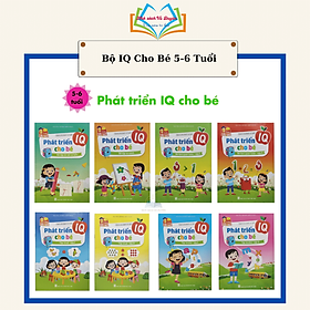 Sách - Bộ phát triển IQ cho bé 5 đến 6 tuổi (Combo 8 quyển)