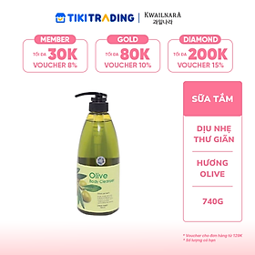 SỮA TẮM KWAILNARA OLIVE BODY WASH (Tinh chất Olive) 740gr