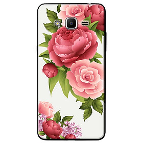 Ốp lưng  dành cho Samsung Galaxy J5 (2016) mẫu Hoa hồng đỏ nền trắng