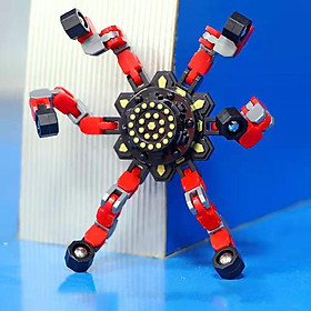 Hình ảnh Spiner Spinner Robot Kim Loại 6 Cánh Cao Cấp Con Quay Vô Cực Thần Tốc Ma Thuật Manh Nhất Gấp Gọn Để Bàn Giá rẻ