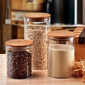 Mua Combo 3_lọ thủy tinh nắp gỗ 500ml-750ml-1000ml