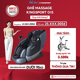 Ghế massage KINGSPORT Standard G15 công nghệ mới Kingtech Touch Pro, massage kéo giãn toàn thân