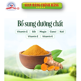 Tinh bột nghệ vàng nguyên chất 100% - 500gr, rất tốt cho dạ dày, làm đẹp da mặt, lành vết thương