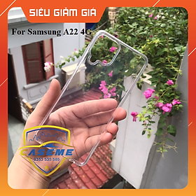 Ốp lưng dành cho Samsung Galaxy A22 4G silicon dẻo trong suốt cao cấp loại A+