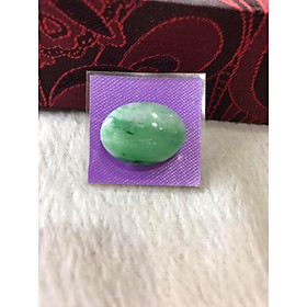 MẶT NHẪN OVAL XANH NGỌC NHẸ TRẮNG TO ĐẸP Size 22mm x N16mm x Dầy 4mm Chất liệu ĐÁ CẨM THẠCH TỰ NHIÊN