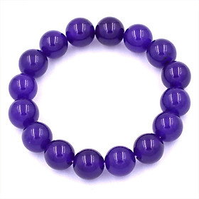 Vòng tay chuỗi hạt đá thạch anh tím 12 ly 16 hạt