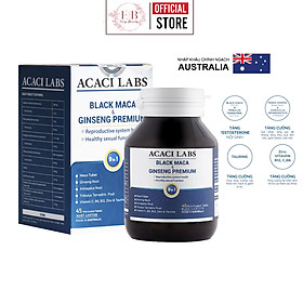 Viên uống hỗ trợ sinh lý nam Black Maca & Ginseng Prenium Acaci Labs 45