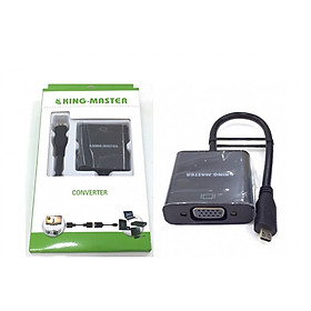 Mua Cáp chuyển đổi Micro HDMI sang Vga Kingmaster KY H123B-HÀNG CHÍNH HÃNG