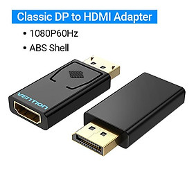 Cổng hiển thị VENTED đến HDMI 4K nam sang DP sang HDMI Nữ Audio Converter cho máy chiếu PC Displayport sang HDMI Bộ điều hợp màu: Cổ điển - 1080p