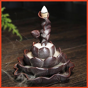 Mua Tháp đốt trầm hình sen tầng bằng gốm sứ cao cấp