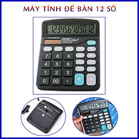 Máy Tính Để Bàn 12 Số Dexin 837-12S Màn Hình Lớn Tiện Lợi