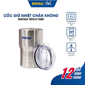 Mua Cốc Giữ Nhiệt Chân Không MATIKA MTK-C1500 Ly Giữ Nhiệt Inox 2 Lớp 500ml - Hàng Chính Hãng