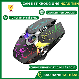 Mua Chuột không dây gaming LTC X13 RPO 2022 có đèn led RGB cực đẹp chuột gõ cực êm  sử dụng cho máy tính  pc  laptop
