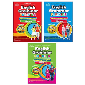 Sách Combo English Grammar For Kids - Ngữ Pháp Tiếng Anh Tiểu Học - Tập 1 +Tập 2 + tập 3 (Có Đáp Án)