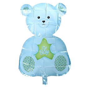 Cute Sitting Bear Foil Balloon for Baby Shower Crafts Party Decoration Blue